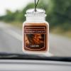 imageYankee Candle Car Air Fresheners Hanging Car Jar Ultimate 3Pack Neutralizes Odors Up To 30 Days Includes 1 Leather 1 Midsummers Night and 1 New ScentLeather