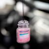 imageYankee Candle Car Air Fresheners Hanging Car Jar Ultimate 3Pack Neutralizes Odors Up To 30 Days Includes 1 Leather 1 Midsummers Night and 1 New ScentPink Sands