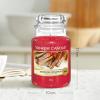 imageYankee Candle Large Jar Scented Candle Sparkling Cinnamon Up to 150 Hours Burn TimeRed