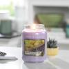 imageYankee Candle Large Jar Scented Candle with up to 150 Hour Burn Time Premium Plant Wax Blend for Consistent Burn 22 oz Jar Candle with Room Filling Fragrance Sage ampamp CitrusLemon Lavender