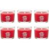 imageYankee Candle Signature Votive Mini Candle Jar Coconut Beach Scent Natural Soy Wax Blend Candle with Natural Fiber Wick 13 OZ Glass Jar Pack of 4Red Apple Wreath