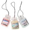 imageYankee Candle Car Air Fresheners Hanging Car Jar Ultimate 3Pack Neutralizes Odors Up To 30 Days Includes 1 Leather 1 Midsummers Night and 1 New ScentPink Sands  Beach Walk  Sun  Sands