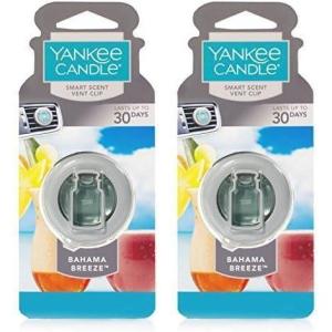 imageYankee Candle Car Air Fresheners Car Vent Stick Bahama Breeze Scented Includes 4 Odor Neutralizing Sticks Each Lasts Up To 2 Weeks1 Count Pack of 2