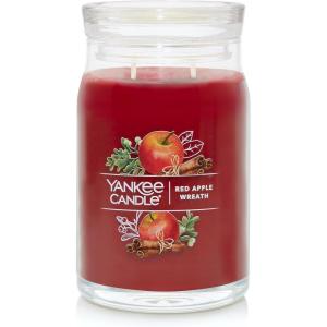imageYankee Candle Kitchen Spice Scented Signature 20oz Large Jar 2Wick Candle Over 60 Hours of Burn TimeRed Apple Wreath