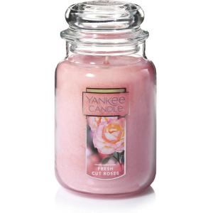 imageYankee Candle Lilac Blossoms Scented Classic 22oz Large Jar Single Wick Candle Over 110 Hours of Burn Time Perfect for Gifting Gatherings and Seasonal DecorationsFresh Cut Roses