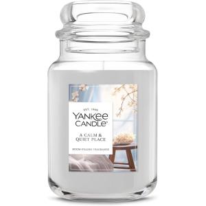 imageYankee Candle Lilac Blossoms Scented Classic 22oz Large Jar Single Wick Candle Over 110 Hours of Burn Time Perfect for Gifting Gatherings and Seasonal DecorationsA Calm  Quiet Place