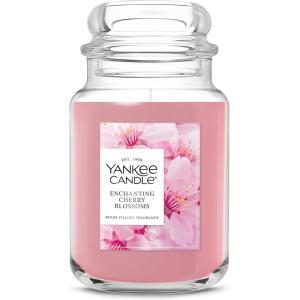 imageYankee Candle Lilac Blossoms Scented Classic 22oz Large Jar Single Wick Candle Over 110 Hours of Burn Time Perfect for Gifting Gatherings and Seasonal DecorationsEnchanting Cherry Blossom