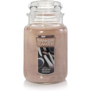 imageYankee Candle Lilac Blossoms Scented Classic 22oz Large Jar Single Wick Candle Over 110 Hours of Burn Time Perfect for Gifting Gatherings and Seasonal DecorationsSeaside Woods