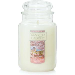 imageYankee Candle Lilac Blossoms Scented Classic 22oz Large Jar Single Wick Candle Over 110 Hours of Burn Time Perfect for Gifting Gatherings and Seasonal DecorationsSakura Blossom Festival
