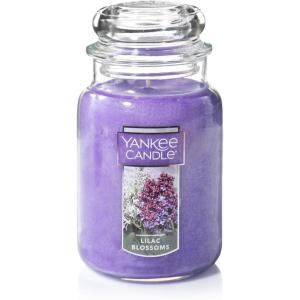 imageYankee Candle Lilac Blossoms Scented Classic 22oz Large Jar Single Wick Candle Over 110 Hours of Burn Time Perfect for Gifting Gatherings and Seasonal DecorationsLilac Blossoms