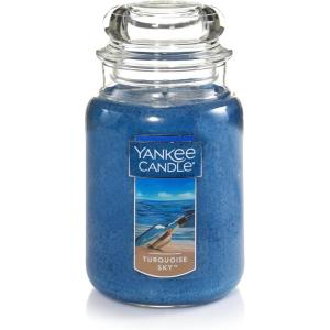 imageYankee Candle Mediterranean Breeze Scented Classic 22oz Large Jar Single Wick Candle Over 110 Hours of Burn Time ParaffinGrade WaxTurquoise Sky