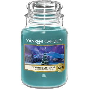 imageYankee Candle Scented Candle Winter Night Stars Large Jar Candle Snow Globe Wonderland Collection Burn Time up to 150 HoursWinter Night Stars