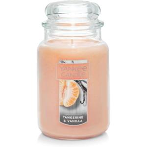 imageYankee Candle Vanilla Cupcake Scented Classic 22oz Large Jar Single Wick Candle Over 110 Hours of Burn Time Ideal for Creating Relaxing Ambience ampamp Holiday GiftingTangerine  Vanilla