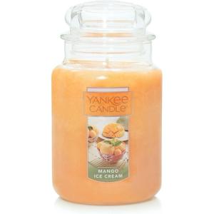 imageYankee Candle Vanilla Cupcake Scented Classic 22oz Large Jar Single Wick Candle Over 110 Hours of Burn Time Ideal for Creating Relaxing Ambience ampamp Holiday GiftingMango Ice Cream