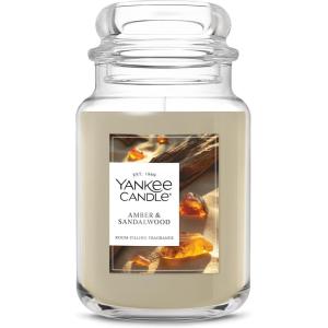 imageYankee Candle Vanilla Cupcake Scented Classic 22oz Large Jar Single Wick Candle Over 110 Hours of Burn Time Ideal for Creating Relaxing Ambience ampamp Holiday GiftingAmber  Sandalwood