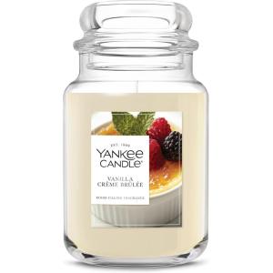 imageYankee Candle Vanilla Cupcake Scented Classic 22oz Large Jar Single Wick Candle Over 110 Hours of Burn Time Ideal for Creating Relaxing Ambience ampamp Holiday GiftingVanilla Crme Brle