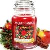 imageYankee Candle All is Bright Scented Classic 22oz Large Jar Single Wick Candle Over 110 Hours of Burn TimeRed Apple Wreath