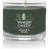 imageYankee Candle Signature Votive Mini Candle Jar Balsam ampamp Cedar Scent Natural Soy Wax Blend Candle with Natural Fiber Wick 13 OZ Glass Jar Pack of 6Balsam Cedar