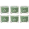 imageYankee Candle Signature Votive Mini Candle Jar Balsam ampamp Cedar Scent Natural Soy Wax Blend Candle with Natural Fiber Wick 13 OZ Glass Jar Pack of 6Shimmering Christmas Tree