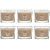 imageYankee Candle Signature Votive Mini Candle Jar Pumpkin Banana Scone Scent Natural Soy Wax Blend Candle with Natural Fiber Wick 13 OZ Glass Jar Pack of 12Amber  Sandalwood