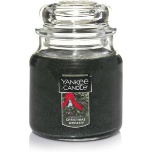 imageYankee Candle All is Bright Scented Classic 22oz Large Jar Single Wick Candle Over 110 Hours of Burn TimeChristmas Wreath