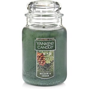 imageYankee Candle Balsam ampamp Cedar Scented Classic 22oz Large Jar Single Wick Candle Over 110 Hours of Burn Time Ideal Holiday GiftBalsam  Cedar