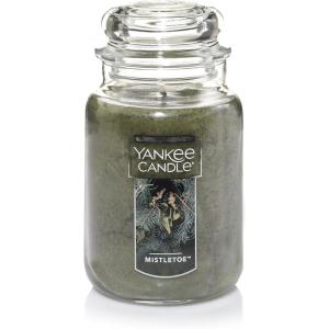 imageYankee Candle Balsam ampamp Cedar Scented Classic 22oz Large Jar Single Wick Candle Over 110 Hours of Burn Time Ideal Holiday GiftMistletoe