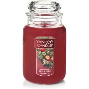 imageYankee Candle Balsam ampamp Cedar Scented Classic 22oz Large Jar Single Wick Candle Over 110 Hours of Burn Time Ideal Holiday GiftRed Apple Wreath