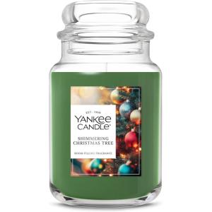 imageYankee Candle Balsam ampamp Cedar Scented Classic 22oz Large Jar Single Wick Candle Over 110 Hours of Burn Time Ideal Holiday GiftShimmering Christmas Tree