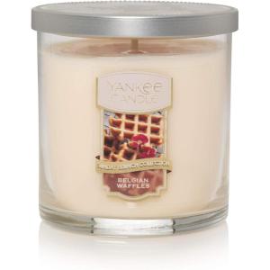 imageYankee Candle Buttercream Scented Classic 22oz Large Jar Single Wick Candle Over 110 Hours of Burn TimeBelgian Waffles