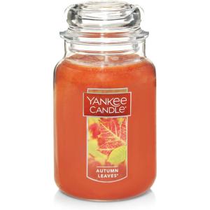 imageYankee Candle Kitchen Spice Scented Classic 22oz Large Jar Single Wick Over 110 Hours of Burn Time Ideal for Home Celebrations GiftingAutumn Leaves
