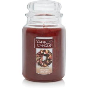 imageYankee Candle Kitchen Spice Scented Classic 22oz Large Jar Single Wick Over 110 Hours of Burn Time Ideal for Home Celebrations GiftingAutumn Wreath