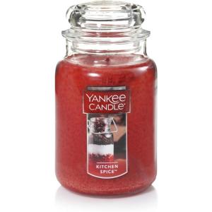 imageYankee Candle Kitchen Spice Scented Classic 22oz Large Jar Single Wick Over 110 Hours of Burn Time Ideal for Home Celebrations GiftingKitchen Spice