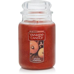 imageYankee Candle Kitchen Spice Scented Classic 22oz Large Jar Single Wick Over 110 Hours of Burn Time Ideal for Home Celebrations GiftingSpiced Pumpkin