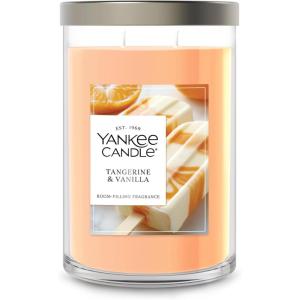 imageYankee Candle Large Tumbler Scented Candle with up to 80 Hour Burn Time Premium Plant Wax Blend for Consistent Burn 20 oz Tumbler Candle with Room Filling Fragrance Vanilla Crme BrleTangerine  Vanilla