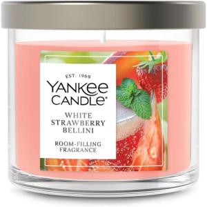 imageYankee Candle Macintosh Scented Signature 20oz Large Jar 2Wick Candle Over 60 Hours of Burn TimeWhite Strawberry Bellini