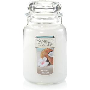 imageYankee Candle Pink Sands Scented Classic 22oz Large Jar Single Wick Candle Over 110 Hours of Burn Time Perfect for Creating Relaxing AtmosphereCoconut Beach