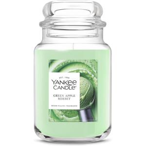 imageYankee Candle Pink Sands Scented Classic 22oz Large Jar Single Wick Candle Over 110 Hours of Burn Time Perfect for Creating Relaxing AtmosphereGreen Apple Sorbet