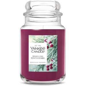 imageYankee Candle Pink Sands Scented Classic 22oz Large Jar Single Wick Candle Over 110 Hours of Burn Time Perfect for Creating Relaxing AtmosphereSparkling Winterberry