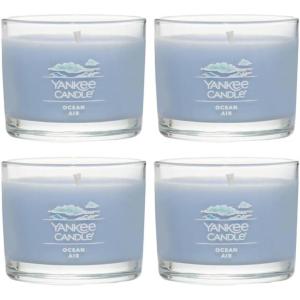 imageYankee Candle Signature Votive Mini Candle Jar Autumn Daydream Scent Natural Soy Wax Blend Candle with Natural Fiber Wick 13 OZ Glass Jar Pack of 4Ocean Air