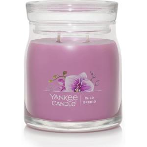 imageYankee Candle Studio Scented Candle with up to 50 Hour Burn Time Premium Plant Wax Blend for Consistent Burn 10 oz Jar Candle with Room Filling Fragrance Iced Berry LemonadeWild Orchid