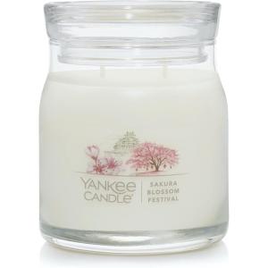 imageYankee Candle Studio Scented Candle with up to 50 Hour Burn Time Premium Plant Wax Blend for Consistent Burn 10 oz Jar Candle with Room Filling Fragrance Iced Berry LemonadeSakura Blossom Festival