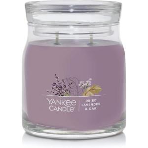 imageYankee Candle Studio Scented Candle with up to 50 Hour Burn Time Premium Plant Wax Blend for Consistent Burn 10 oz Jar Candle with Room Filling Fragrance Dried Lavender ampamp OakDried Lavender  Oak