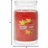 imageYankee Candle Large Tumbler Scented Candle with up to 80 Hour Burn Time Premium Plant Wax Blend for Consistent Burn 20 oz Tumbler Candle with Room Filling Fragrance Dried Lavender ampamp OakAutumn Leaves