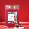 imageYankee Candle Large Tumbler Scented Candle with up to 80 Hour Burn Time Premium Plant Wax Blend for Consistent Burn 20 oz Tumbler Candle with Room Filling Fragrance Sparkling SnowCherries On Snow