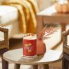 imageYankee Candle Large Tumbler Scented Candle with up to 80 Hour Burn Time Premium Plant Wax Blend for Consistent Burn 20 oz Tumbler Candle with Room Filling Fragrance Dried Lavender ampamp OakAutumn Leaves