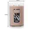 imageYankee Candle Medium Pillar Scented Candle with up to 115 Hour Burn Time Premium Plant Wax Blend for Consistent Burn 1425 oz Pillar Candle with Room Filling Fragrance Midnight JasmineSeaside Woods