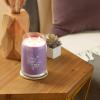 imageYankee Candle Medium Pillar Scented Candle with up to 115 Hour Burn Time Premium Plant Wax Blend for Consistent Burn 1425 oz Pillar Candle with Room Filling Fragrance Midnight JasmineLilac Blossoms