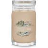 imageYankee Candle Medium Pillar Scented Candle with up to 115 Hour Burn Time Premium Plant Wax Blend for Consistent Burn 1425 oz Pillar Candle with Room Filling Fragrance Midnight JasmineSeaside Woods
