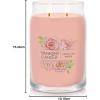 imageYankee Candle Medium Pillar Scented Candle with up to 115 Hour Burn Time Premium Plant Wax Blend for Consistent Burn 1425 oz Pillar Candle with Room Filling Fragrance Midnight JasmineFresh Cut Roses